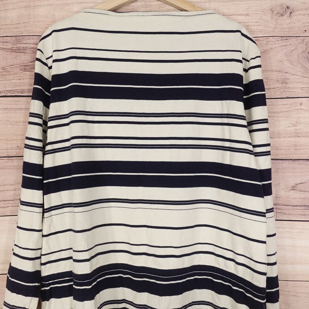NWT RALPH LAUREN SPORT CREAM NAVY BLUE STRIPED LONG SLEEVE SWEATER DRESS XL NEW! - Picture 5 of 8